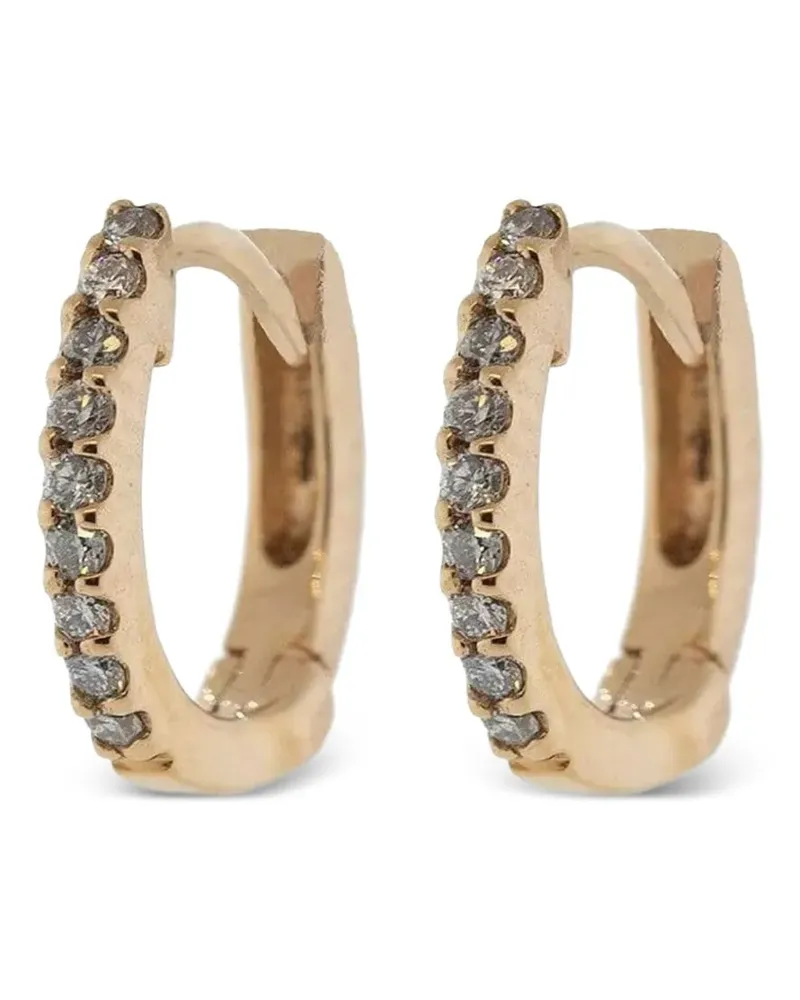 Dana Rebecca Designs 14kt 'DRD' Rotgoldohrringe mit Diamanten - Rosa Rosa