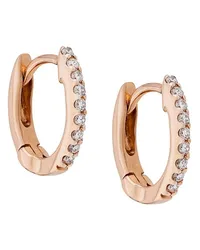 Dana Rebecca Designs 14kt 'DRD' Rotgoldohrringe mit Diamanten Gold