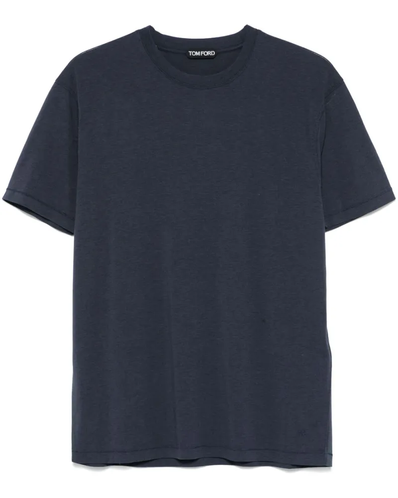 Tom Ford T-Shirt mit rundem Ausschnitt - Blau Blau