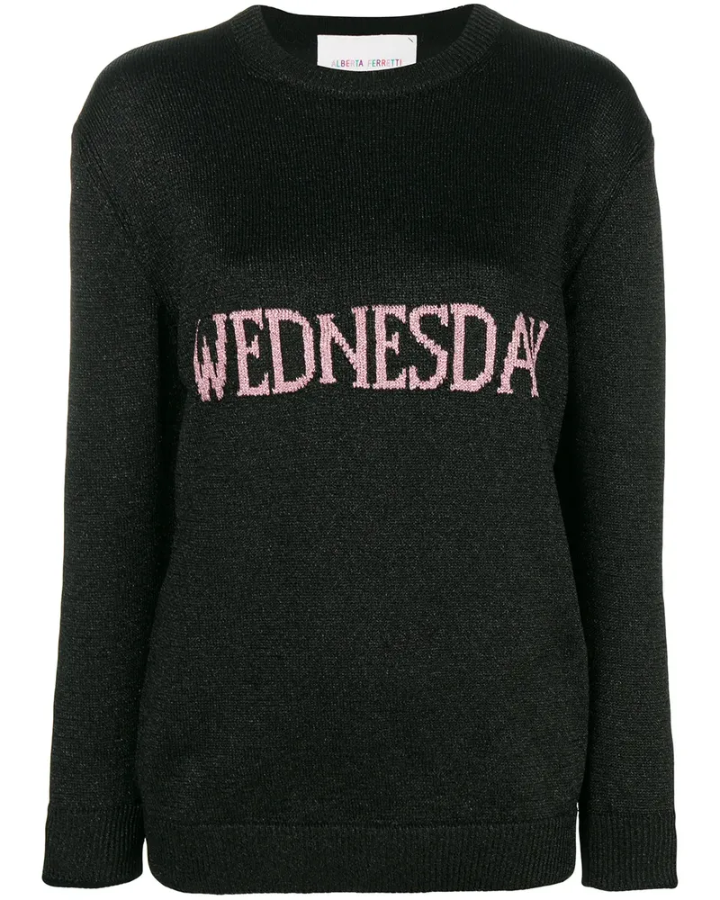 Alberta Ferretti Wednesday' Strickpullover - Schwarz Schwarz
