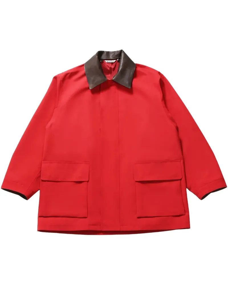 AURALEE oversized jacket - Rot Rot
