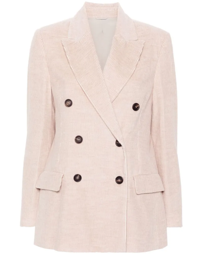 Brunello Cucinelli Sakko aus Cord - Nude Nude