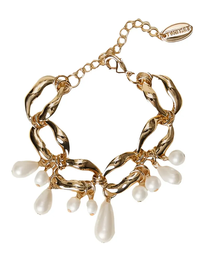 Twin-Set Kettenarmband mit Perlen - Gold Gold