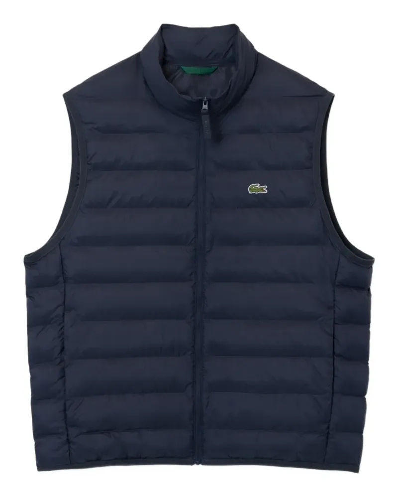 Lacoste water-repellent puffed windbreaker vest - Blau Blau