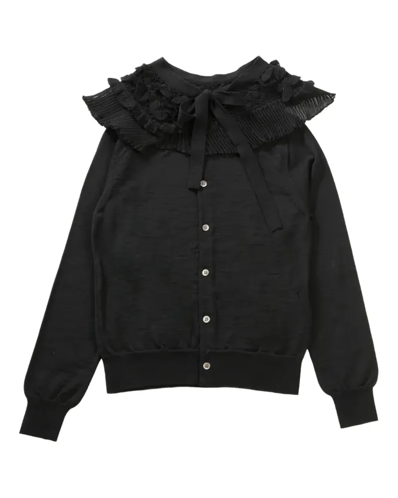 Comme des Garçons Klassischer Cardigan - Schwarz Schwarz