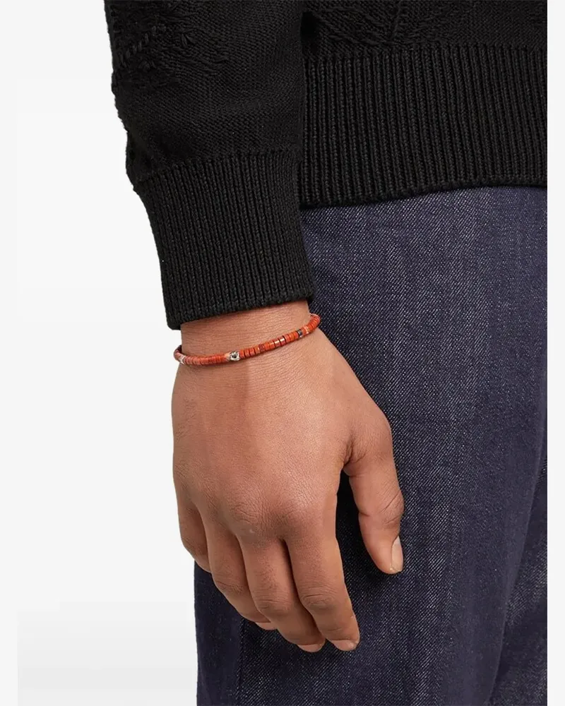 Ferragamo beaded Gancini bracelet - Orange Orange
