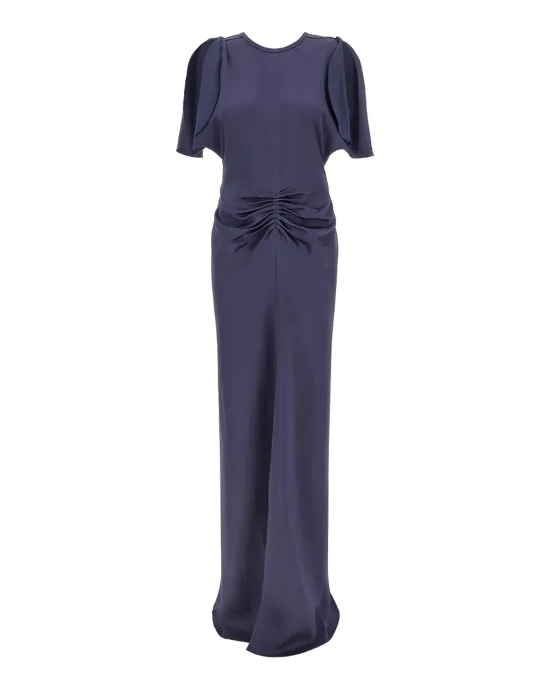 Victoria Beckham Isabella draped maxi dress - Blau Blau