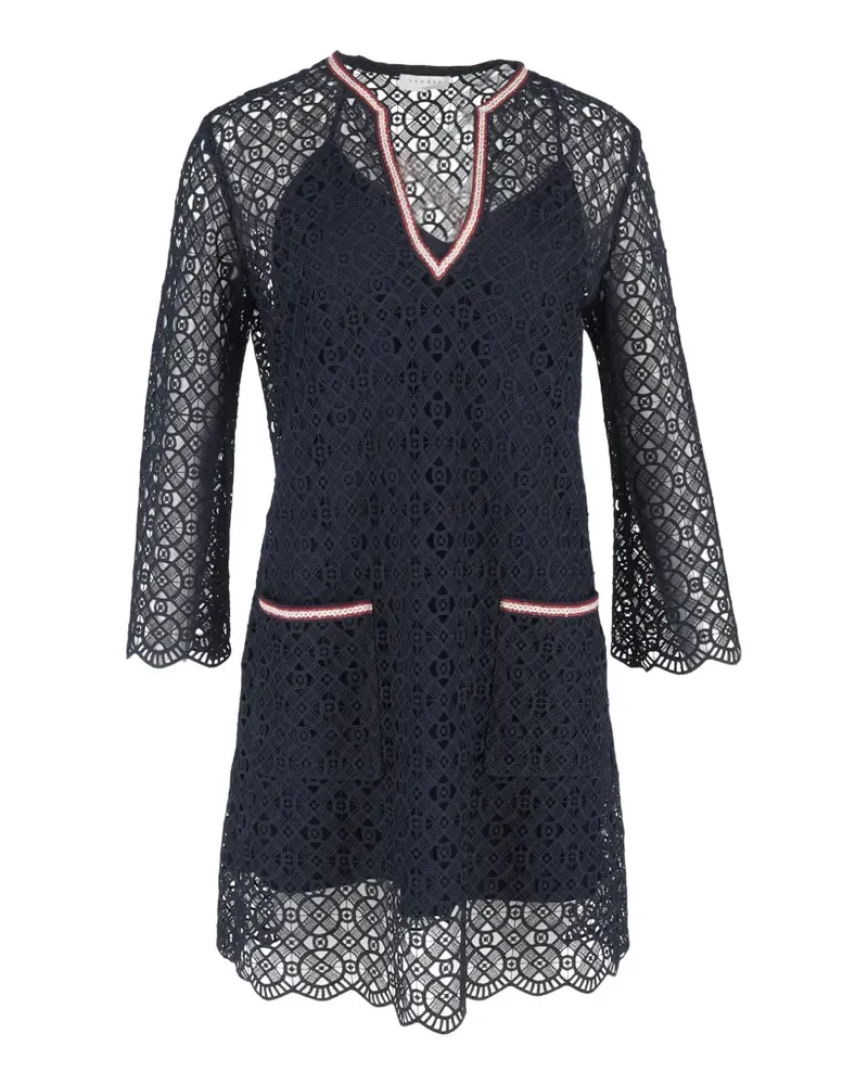 Sandro lace mini dress - Blau Blau