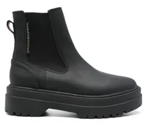 Chelsea-Boots mit dicker Sohle - Schwarz