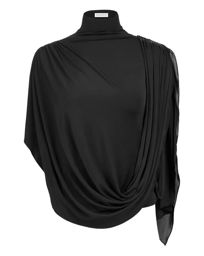 Nina Ricci Pullover mit Stehkragen - Schwarz Schwarz