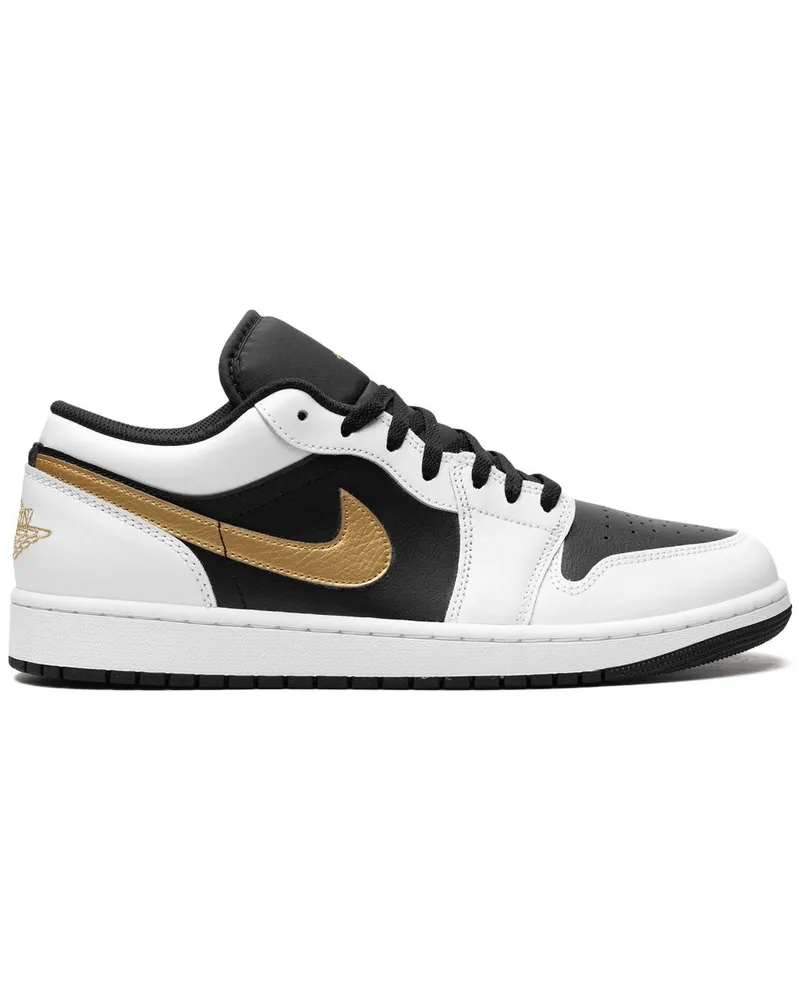 Jordan Air  1 Low Gold Swoosh Sneakers - Weiß Weiß