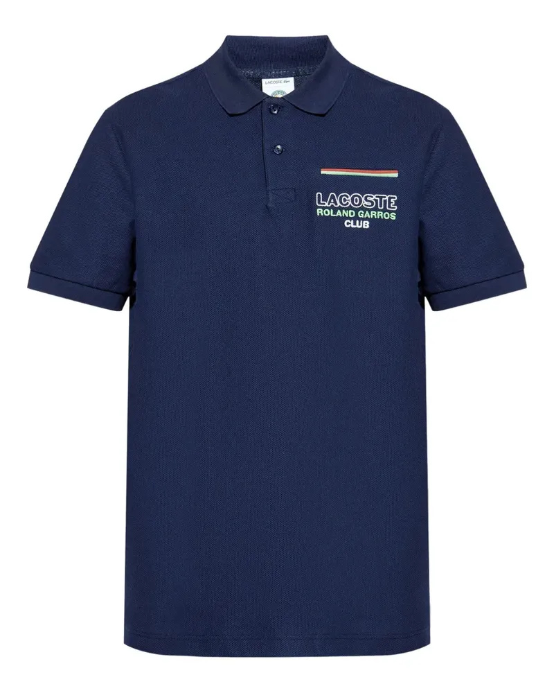 Lacoste Poloshirt mit Logo-Stickerei - Blau Blau