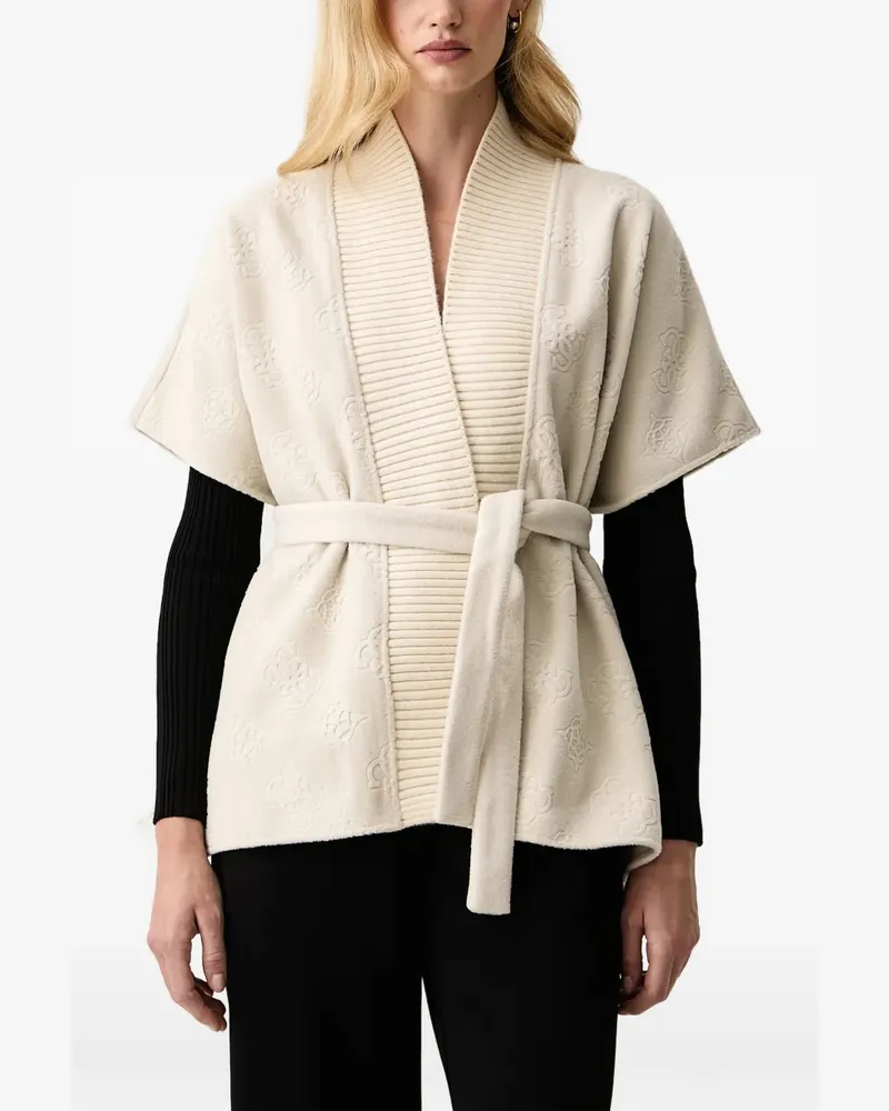 Guess 4G logo poncho - Nude Nude