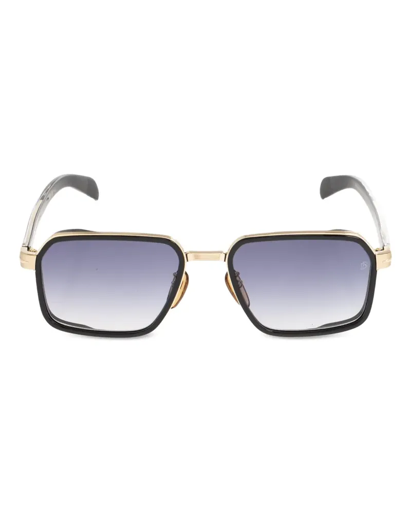 EYEWEAR by DAVID BECKHAM Sonnenbrille mit eckigem Gestell - Schwarz Schwarz
