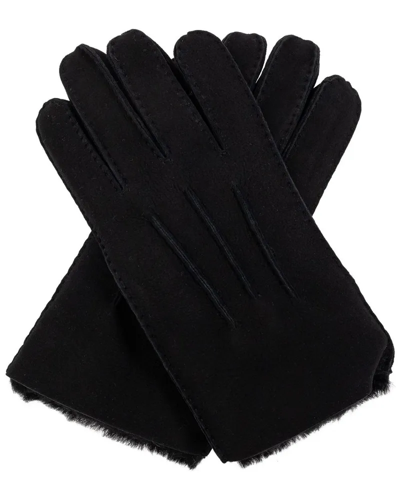 UGG Handschuhe mit Logo-Patch - Schwarz Schwarz