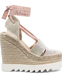 Stella McCartney Espadrilles mit Logo-Print Nude