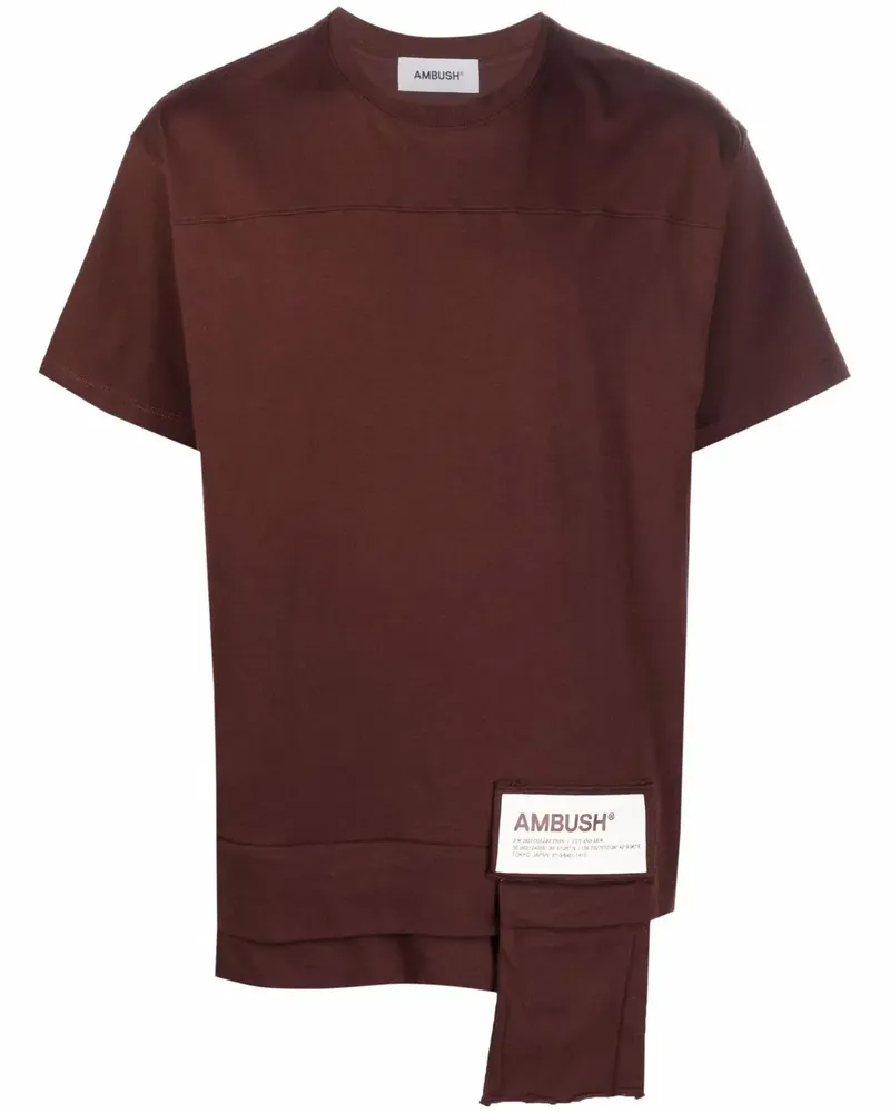 AMBUSH T-Shirt mit Taillentasche - Braun Braun