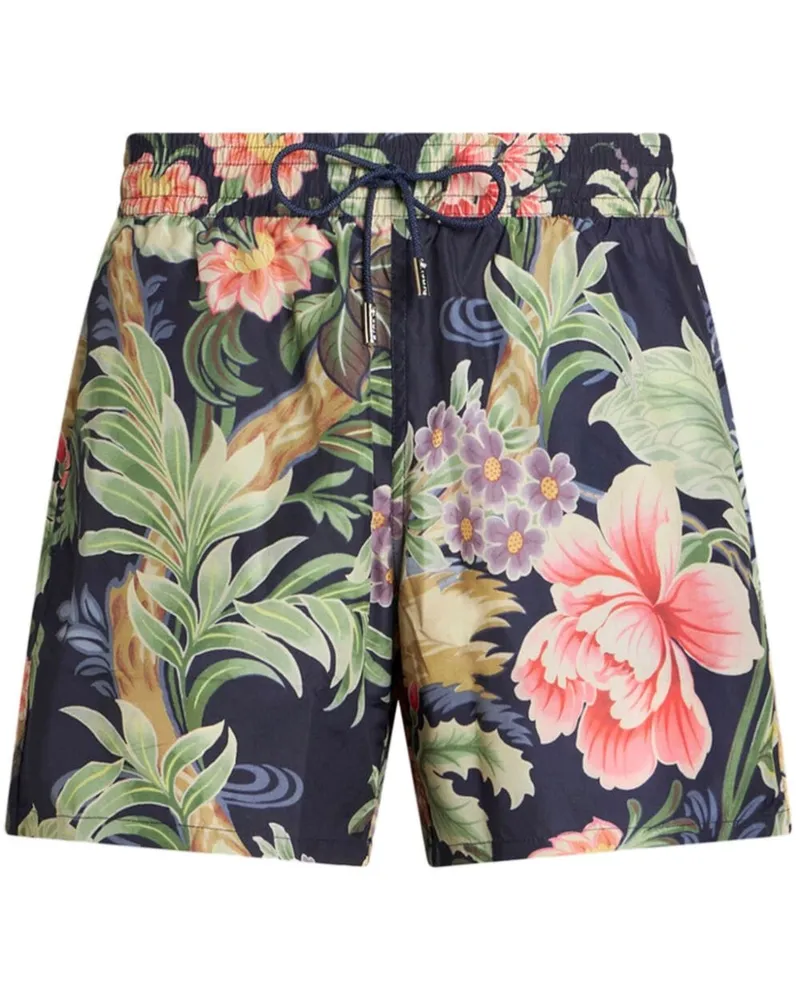 Etro Badeshorts mit Blumen-Print - Blau Blau
