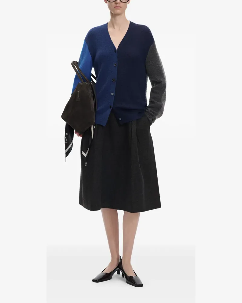 JNBY double-face a-line midi skirt - Schwarz Schwarz