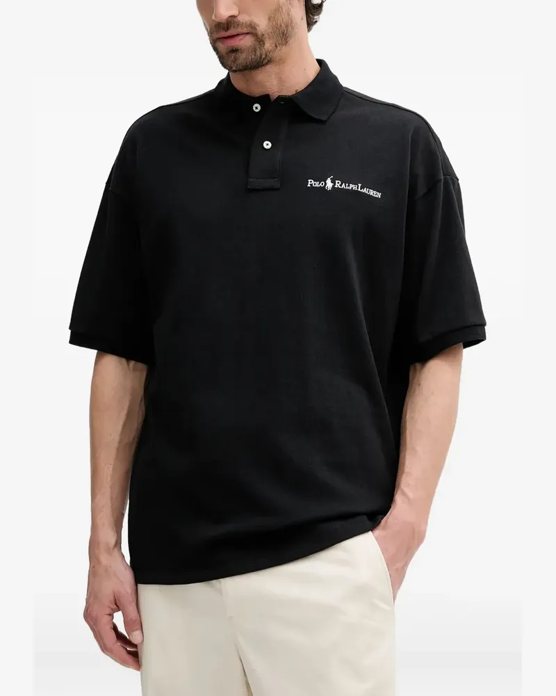 Ralph Lauren Poloshirt mit Logo-Stickerei - Schwarz Schwarz