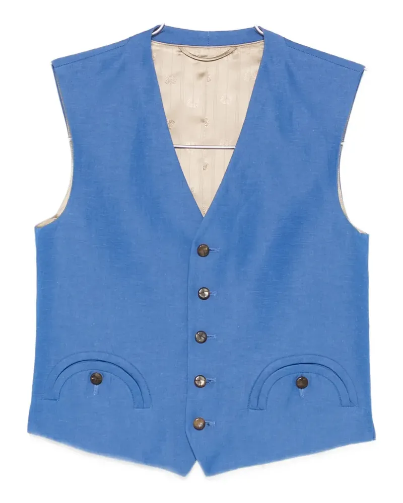 Blazé Milano front-pocket waistcoat - Blau Blau