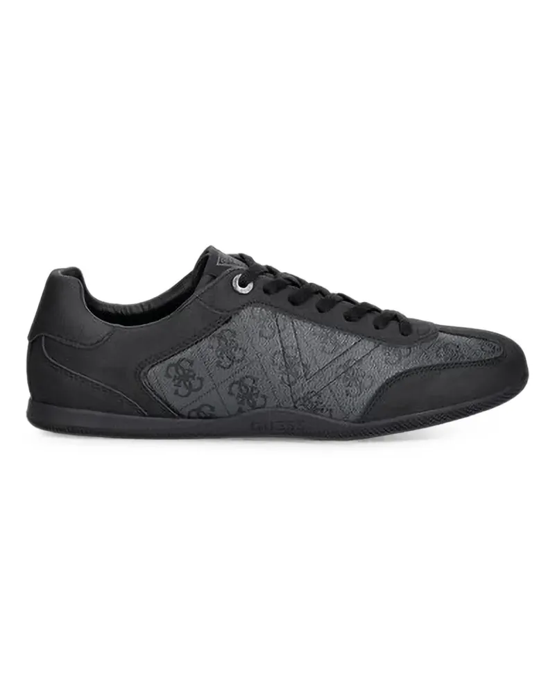 Guess Katas logo-print panelled sneakers - Schwarz Schwarz