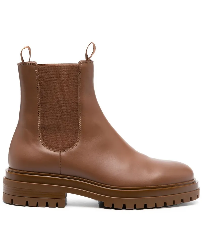 Gianvito Rossi Stiefel mit runder Kappe - Braun Braun