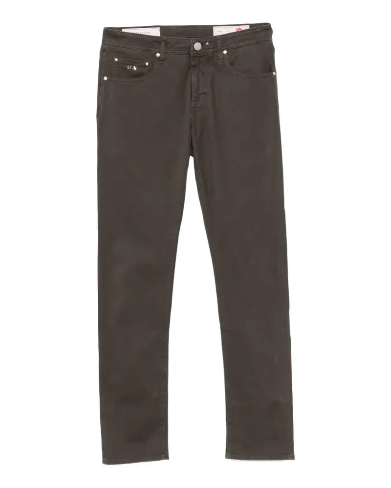 Tramarossa Michelangelo logo-patch trousers - Braun Braun