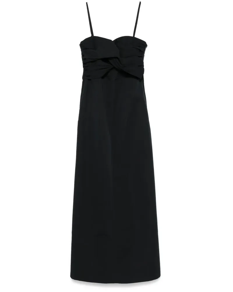 Jil Sander Maxikleid mit Twist-Detail - Schwarz Schwarz