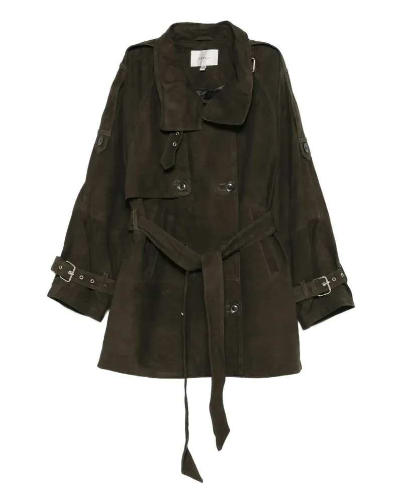 Gestuz Wildlederjacke mit Gürtel - Braun Braun