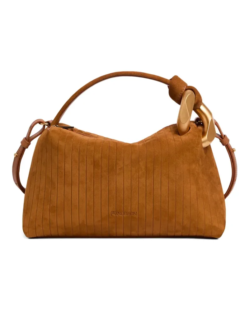 J.W.Anderson JWA Corner Wildleder-Handtasche - Braun Braun