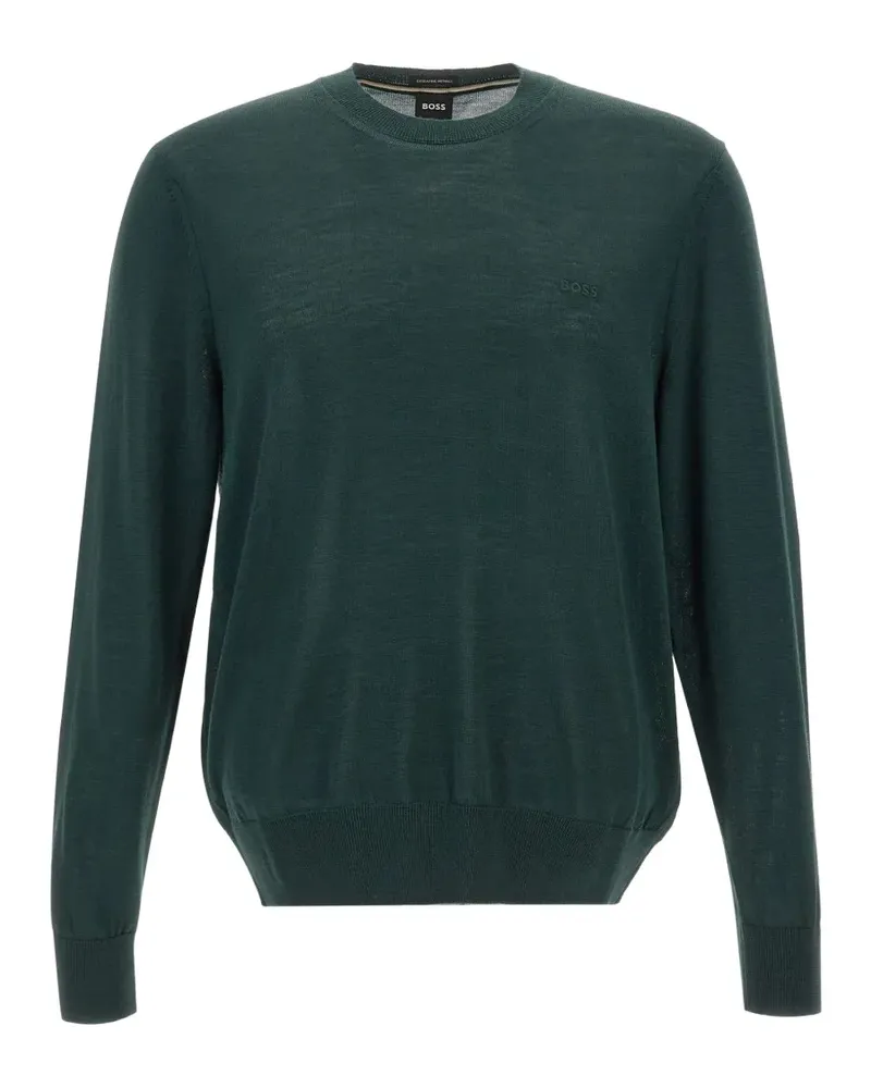 HUGO BOSS Pullover mit Logo-Stickerei - Grün Grün