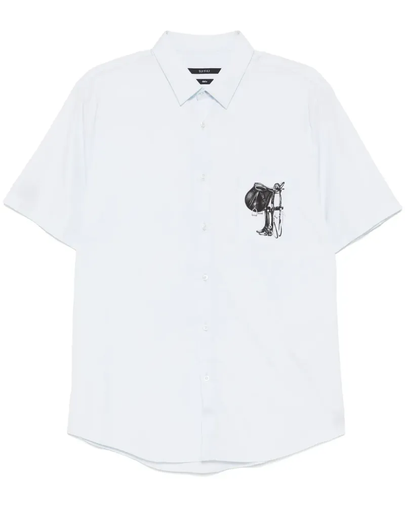 Gucci Hemd mit grafischem Print - Blau Blau