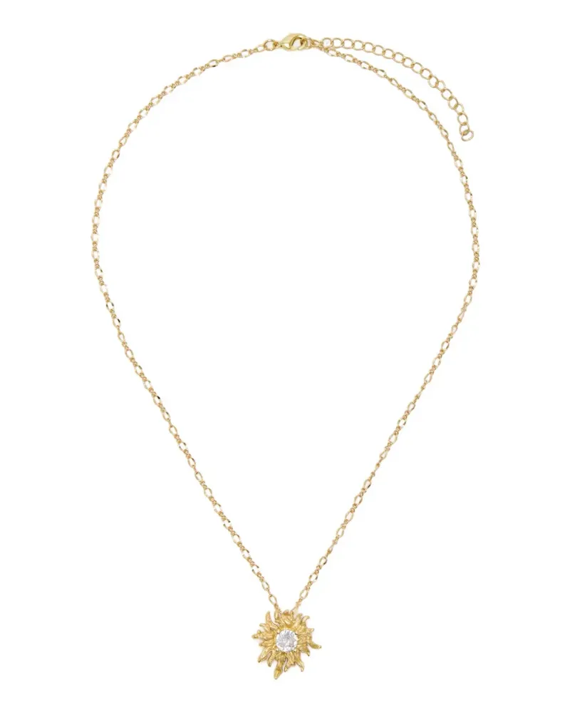 Oceanus Sunburst sun-pendant necklaces - Gold Gold