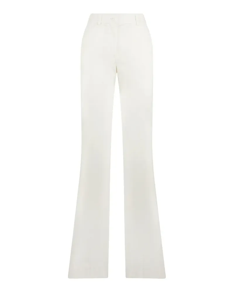Alberta Ferretti high-waisted flared trousers - Weiß Weiß