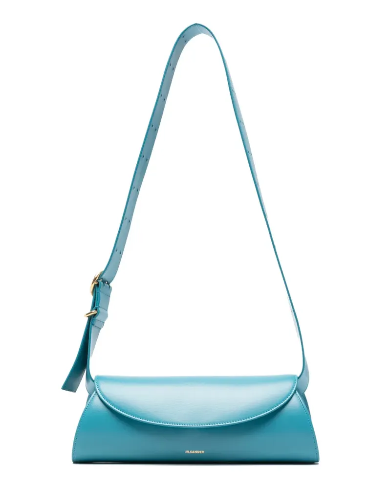 Jil Sander Cannolo Schultertasche - Blau Blau