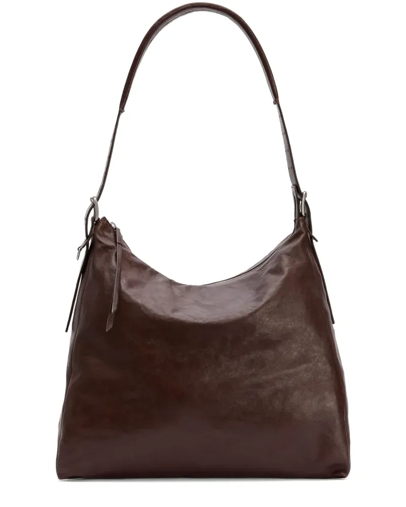 Christophe Lemaire Schultertasche mit Gürtel - Braun Braun