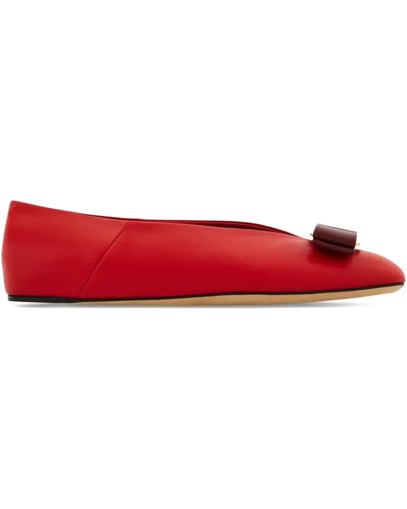 Ferragamo Vara Ballerinas mit Schleife - Rot Rot