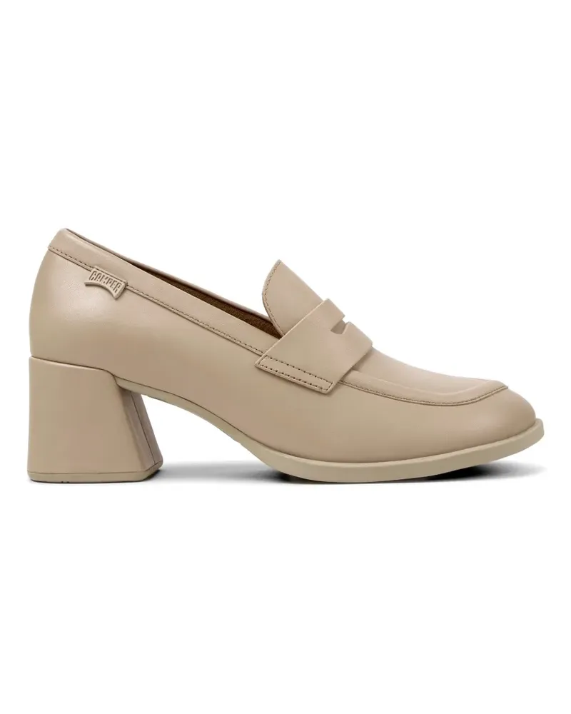 Camper Kora Loafer mit Blockabsatz - Nude Nude