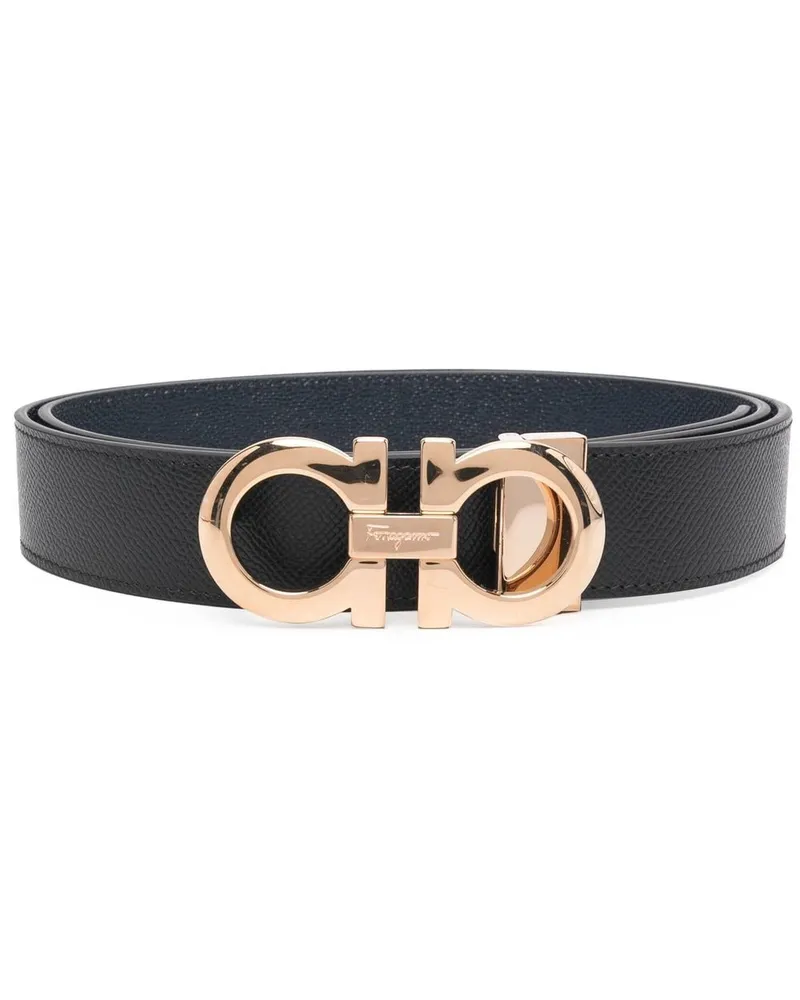 Ferragamo Gürtel mit Gancini-Schnalle - Schwarz Schwarz