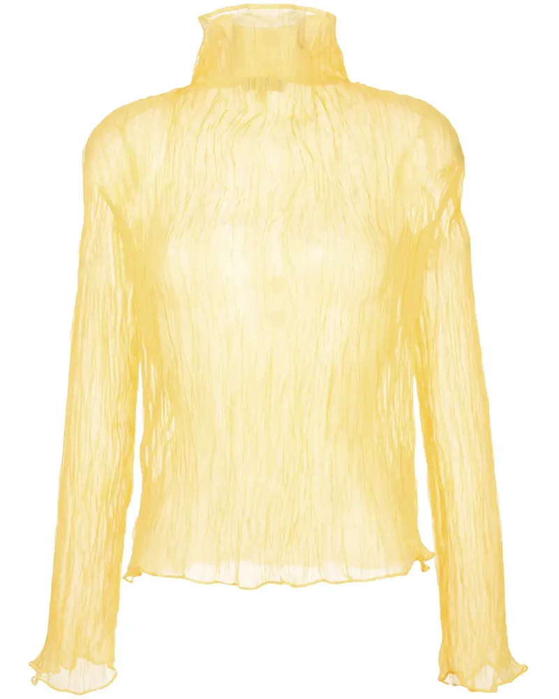 ELLERY Geraffte Bluse - Gelb Gelb