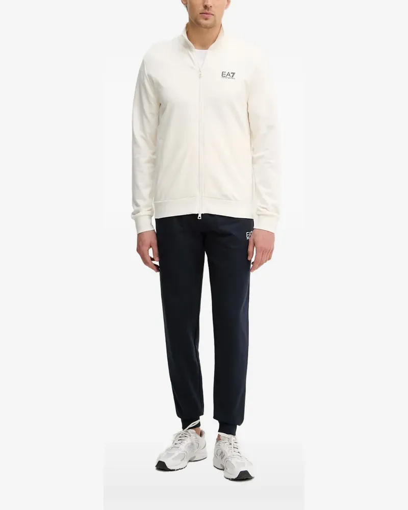 EA7 Stehkragen-Sweatshirt mit Reißverschluss - Nude Nude