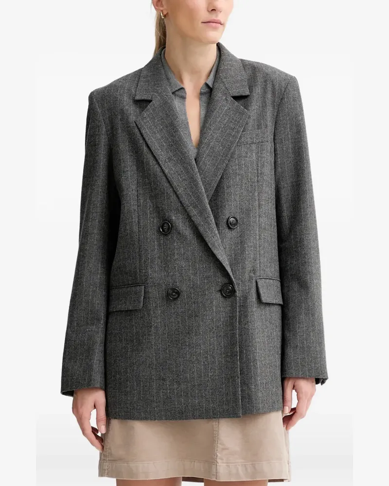 Marc O'Polo double-breasted pinstripe blazer - Grau Grau