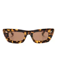 Nanushka Londyn Cat-Eye-Sonnenbrille Braun