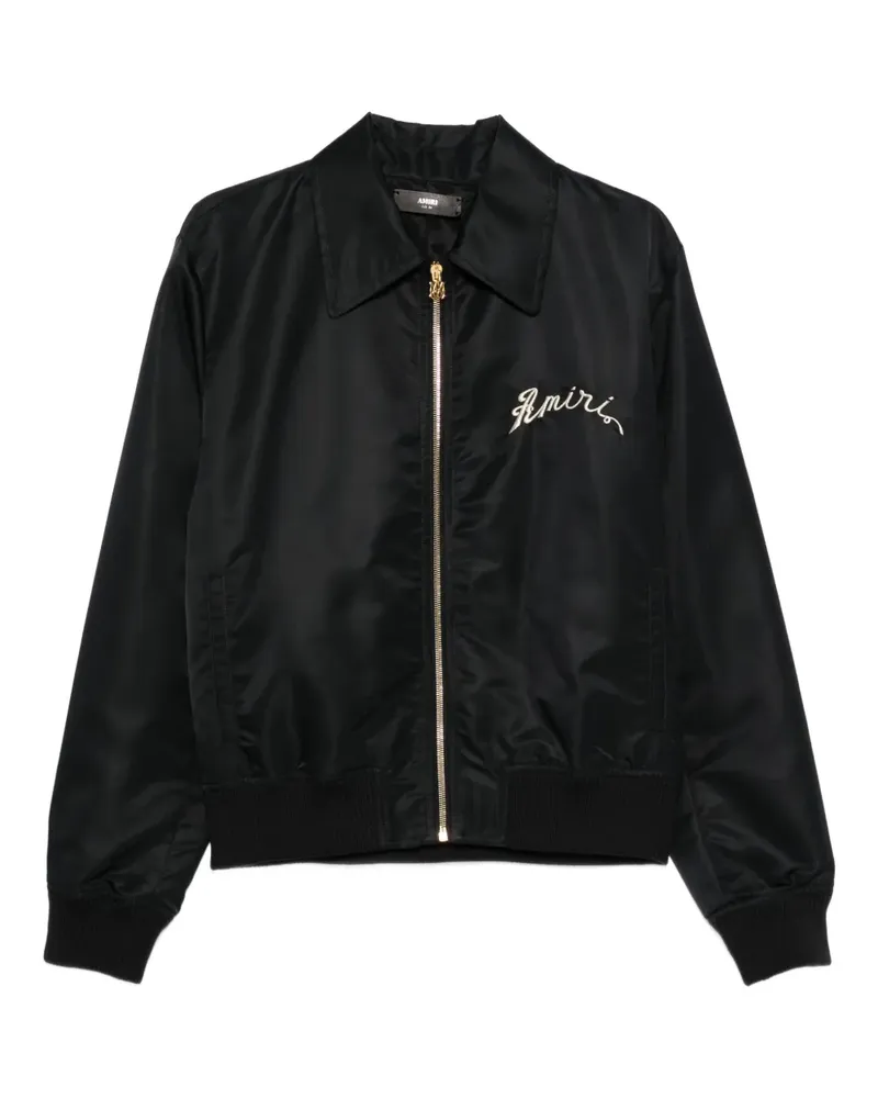 Amiri Bestickte Bomberjacke - Schwarz Schwarz