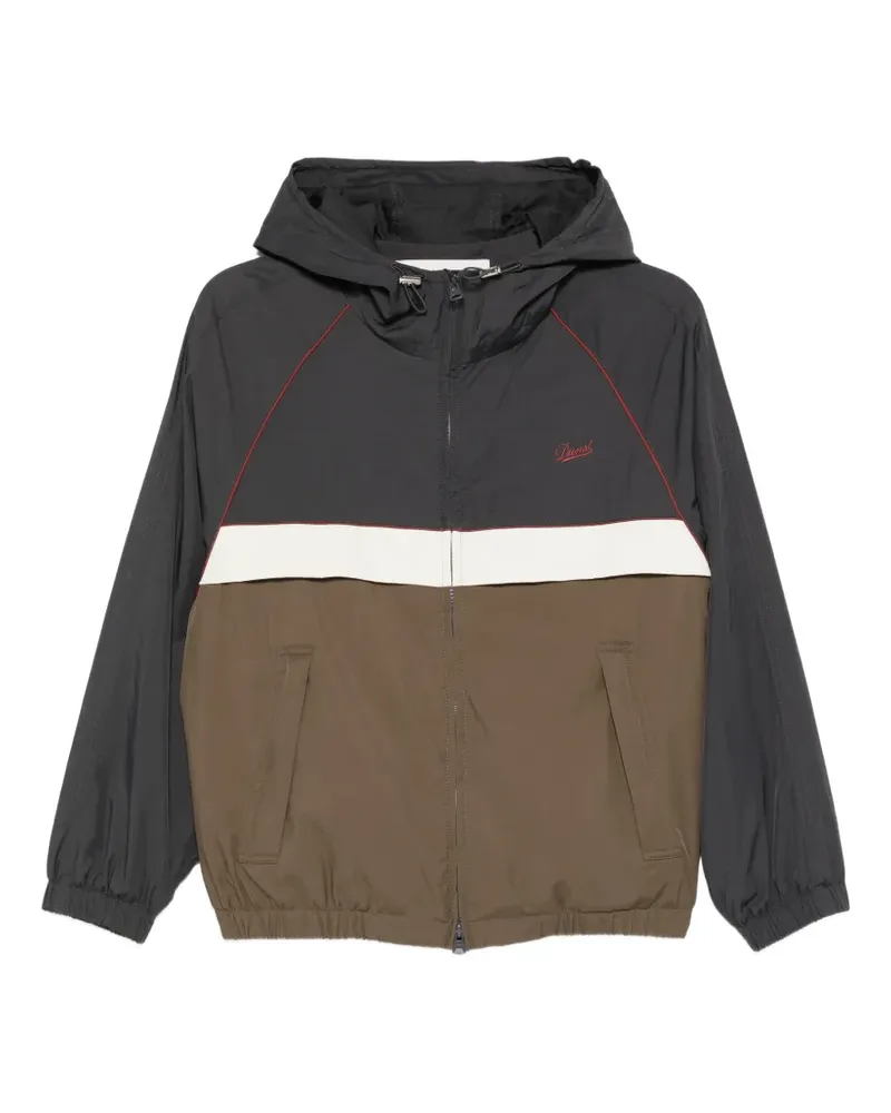 Dunst Windbreaker in Colour-Block-Optik - Schwarz Schwarz