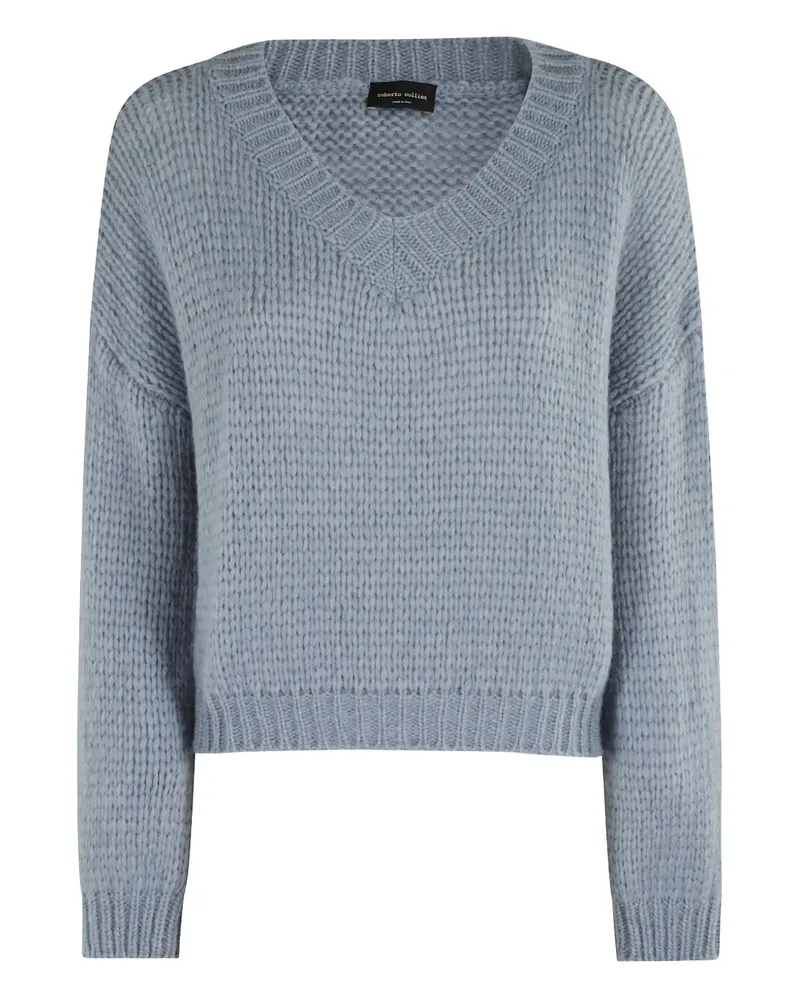 Roberto Collina Pullover mit V-Ausschnitt - Blau Blau