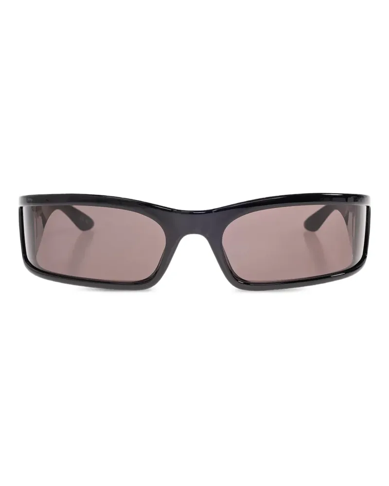 Balenciaga Sonnenbrille mit eckigem Gestell - Schwarz Schwarz