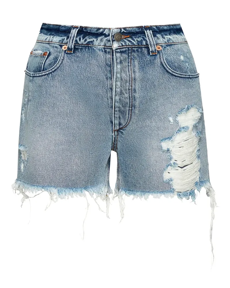 SER.O.YA Mia Jeans-Shorts im Distressed-Look - Blau Blau