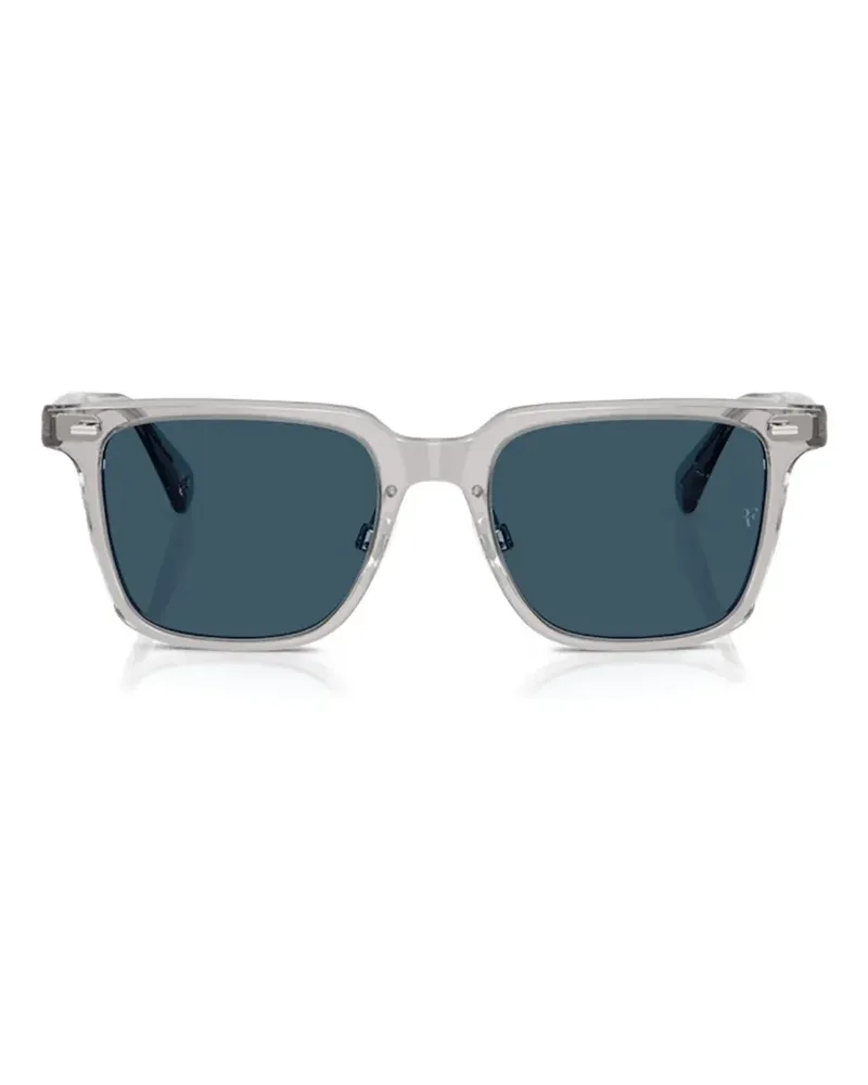Oliver Peoples Sonnenbrille mit eckigem Gestell - Grau Grau